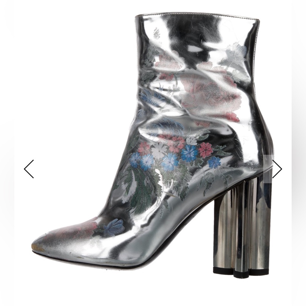 LV Silver Floral Women's Boots